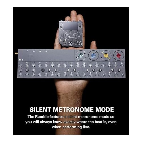  teenage engineering ZM-2 rumble expansion module accessory kit with silent metronome for OP-Z portable synthesizer and multimedia sequencer