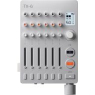 teenage engineering TX-6 portable and rechargeable 6 stereo channel mixer, usb audio interface and sound card, 8 hour battery life, built-in effects, ble and usb midi, iOS compatible