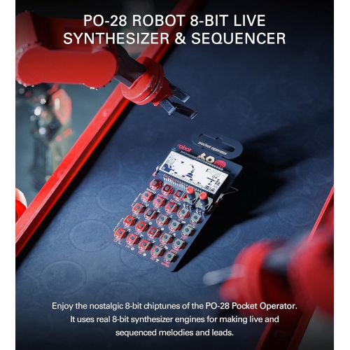  [아마존베스트]Teenage Engineering PO-28 Pocket Operator Robot Lead Synthesizer/Sequencer