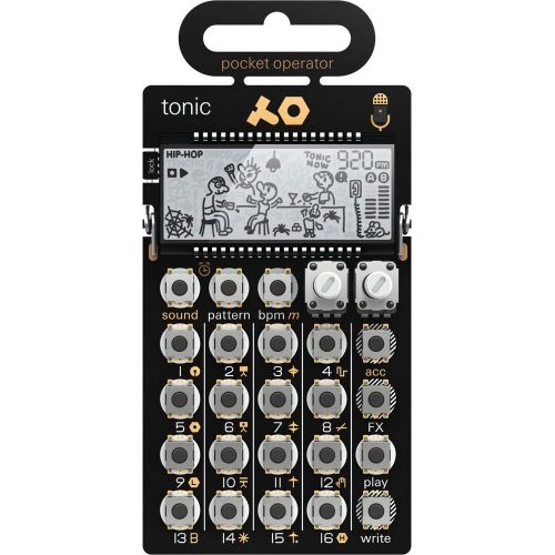  [아마존베스트]Teenage Engineering 010 AS 032 PO-32 Pocket Operator Tonic Battery-powered Drum/Percussion Synthesizer with 1 Year Free Extended Warranty