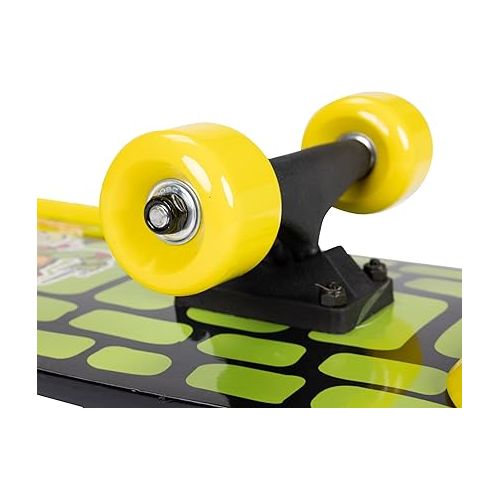  Teenage Mutant Ninja Turtles Kids Skateboard Shorty Cruiser Features Fun TMNT Vintage Graphics on Deck & Grip Tape! 60mm x 45mm Wheels, Carbon Steel ABEC 3 Speed Bearings