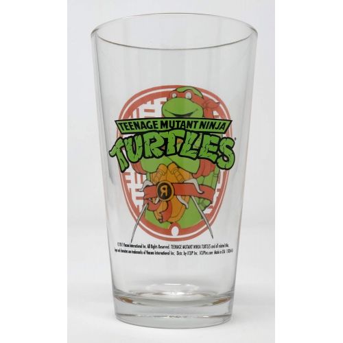  Raphael Teenage Mutant Ninja Turtles Pint Glass - Officially Licensed (5-3/4 Tall)