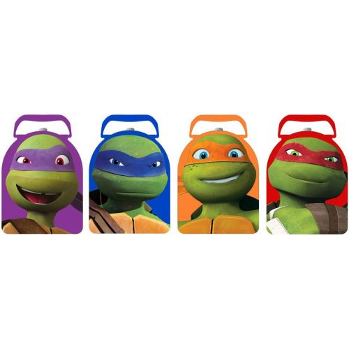  Teenage Mutant Ninja Turtles TMNT Ninja Turtle Arch Shape Carry All Tin Box Set - 4 pc 1 each color