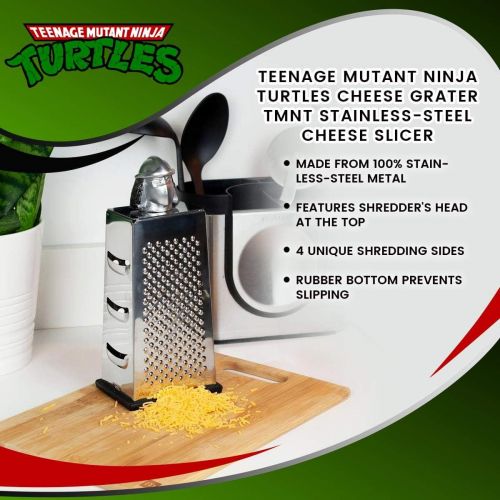  Teenage Mutant Ninja Turtles Shredder Cheese Grater Official TMNT Handheld Stainless-Steel Kitchen Cheese Slicer