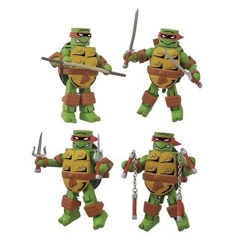  Teenage Mutant Ninja Turtles Mirage Minimates Set of 4