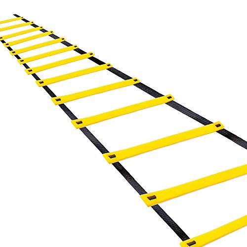  Teenitor 12 Rung Agility Ladder Speed Ladder Training Ladder for Soccer, Speed, Football Fitness Feet Training Carry Bag