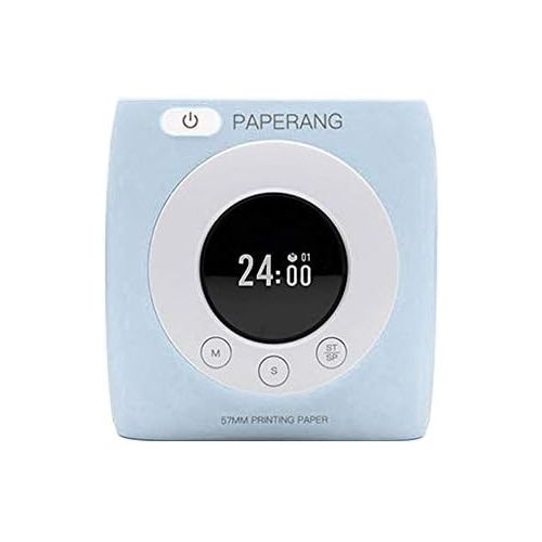  Teepao Paperang P2S Mini Pocket Printer 300DPI with Alarm Clock - Portable Paper Photo Printer - Good Tools for Work/Study/Taking Notes/Making Plan/Travel/Learning - Ideal Gift for Childr