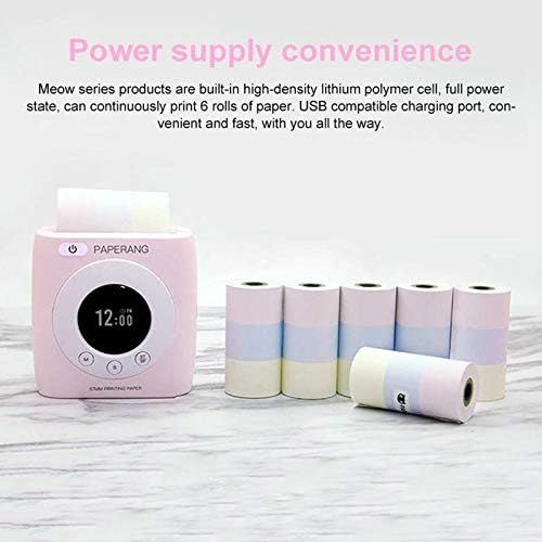  Teepao Paperang P2S Mini Pocket Printer 300DPI with Alarm Clock - Portable Paper Photo Printer - Good Tools for Work/Study/Taking Notes/Making Plan/Travel/Learning - Ideal Gift for Childr