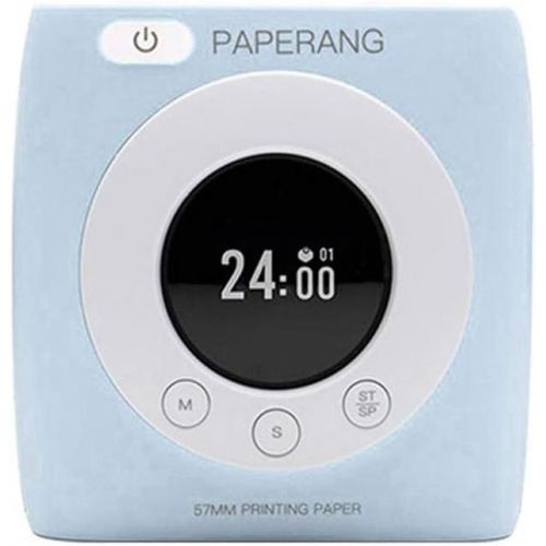  Teepao Paperang P2S Mini Pocket Printer 300DPI with Alarm Clock - Portable Paper Photo Printer - Good Tools for Work/Study/Taking Notes/Making Plan/Travel/Learning - Ideal Gift for Childr