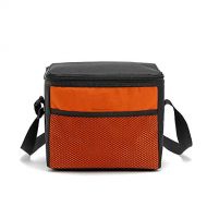 Teerwere Picnic Basket Portable Oxford Cloth Insulation Lunch Bag Student Outdoor Picnic Bag Portable Thermostat Fresh Mummy Portable Ice Bag Picnic Baskets with lid (Color : Orange)