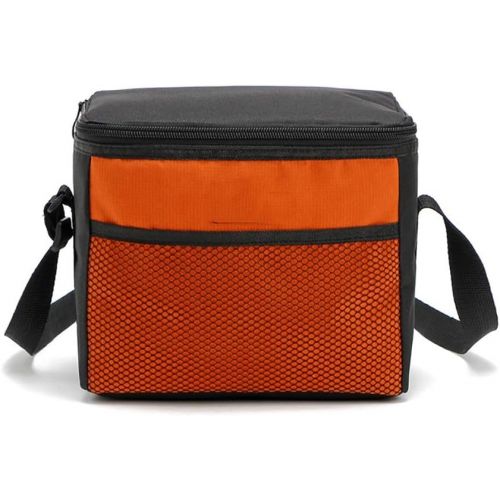  Teerwere Picnic Basket Portable Oxford Cloth Insulation Lunch Bag Student Outdoor Picnic Bag Portable Thermostat Fresh Mummy Portable Ice Bag Picnic Baskets with lid (Color : Orange)