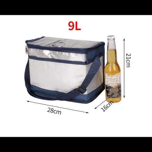  Teerwere Picnic Basket Portable Large Insulation Bag Outdoor Picnic Portable Lunch Bag Student Insulation Lunch Bag Picnic Baskets with lid (Color : Navy, Size : L)