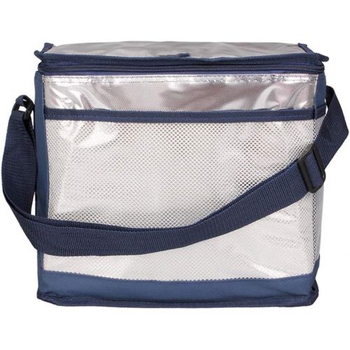  Teerwere Picnic Basket Portable Large Insulation Bag Outdoor Picnic Portable Lunch Bag Student Insulation Lunch Bag Picnic Baskets with lid (Color : Navy, Size : L)