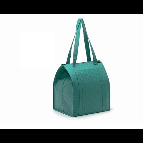  Teerwere Picnic Basket Insulation Bag Supermarket Portable Shopping Bag Environmentally Friendly Refrigerated Insulation Lunch Bag Picnic Baskets with lid (Color : Green)