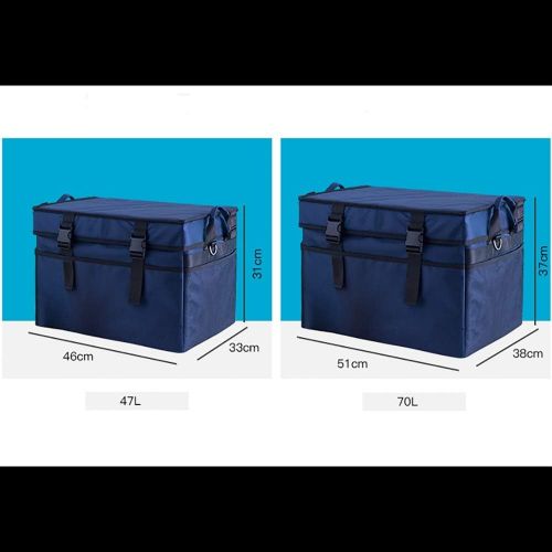  Teerwere Picnic Basket Buckle Ice Pack Outdoor Picnic Bag Waterproof Large Capacity Insulation Package Picnic Baskets with lid (Size : 70L)
