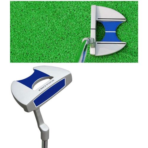  Teerwere Golf Clubs Zinc Alloy Stainless Steel Golf Putter Golf Club Men and Women Putter Semicircular Putter Titanium Golf Clubs (Color : Blue, Size : 33.5 inches)