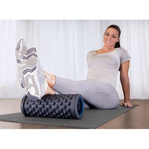  Teeter Massage Foam Roller - Textured for Deep Tissue Muscle Relief to Boost Recovery, Flexibility, Mobility - Back Pain Relief, Sports Massage, Myofascial Release