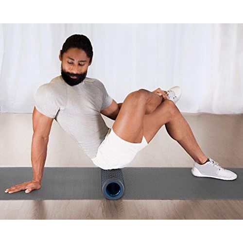  Teeter Massage Foam Roller - Textured for Deep Tissue Muscle Relief to Boost Recovery, Flexibility, Mobility - Back Pain Relief, Sports Massage, Myofascial Release