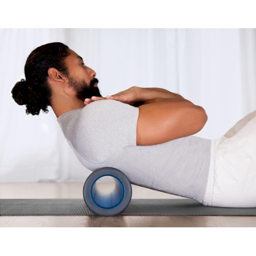  Teeter Massage Foam Roller - Textured for Deep Tissue Muscle Relief to Boost Recovery, Flexibility, Mobility - Back Pain Relief, Sports Massage, Myofascial Release