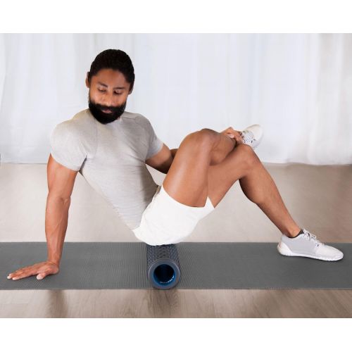  Teeter Massage Foam Roller - Textured for Deep Tissue Muscle Relief to Boost Recovery, Flexibility, Mobility - Back Pain Relief, Sports Massage, Myofascial Release
