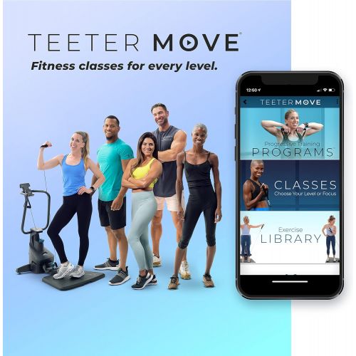  Teeter FitForm Home Gym Strength Trainer - Low-Impact Total Body Cable Resistance - TeeterMove Personal Training App