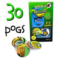 [아마존베스트]Teeth Gems Box POG Retro Game | Sotki Boom | 30 Included Pogs Famalies, 5 Years + Relive Your Cool 90s Childhood with Our Retro Nostalgia POG Milk Cap KAPS POG Family Game 2 - 4 Players: 30 Pogs,