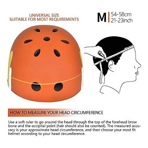  Teetle Youth Skateboard Helmet Adults/Teens/Kids with Two Removable Liners Multi-Sports Scooter Roller Skate Inline Skating M Size 21-23 Inch