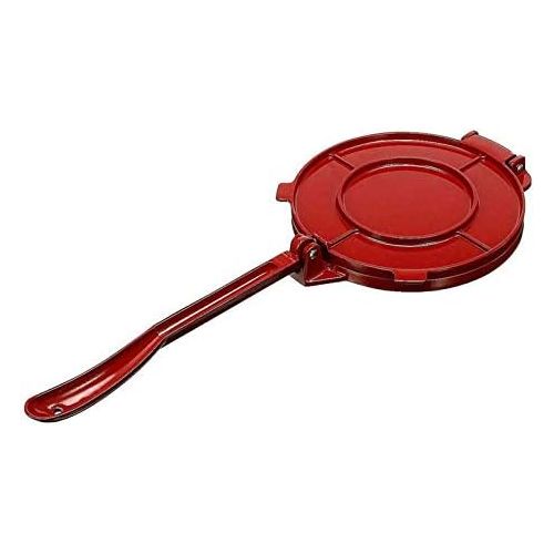  [아마존베스트]Teeyyui 6.5 Inch Tortilla Press Maker, Non-Stick Gadgets DIY Bakeware with Foldable, Sturdy Handle for Homemade Tortillas or Tacos Cake Breakfast (Red)