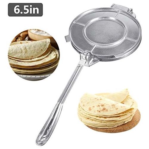  [아마존베스트]Teeyyui 6.5 Inch Tortilla Press Maker, Non-Stick Gadgets DIY Bakeware with Foldable, Sturdy Handle for Homemade Tortillas or Tacos Cake Breakfast (Red)