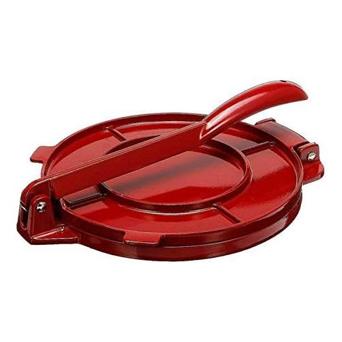  [아마존베스트]Teeyyui 6.5 Inch Tortilla Press Maker, Non-Stick Gadgets DIY Bakeware with Foldable, Sturdy Handle for Homemade Tortillas or Tacos Cake Breakfast (Red)