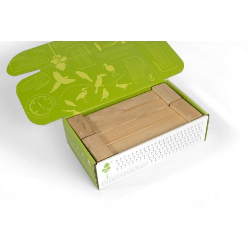  22 Piece Tegu Endeavor Magnetic Wooden Block Set, Mahogany