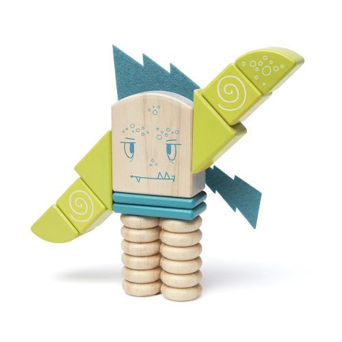  Tegu Zip Zap Magnetic Wooden Block Set