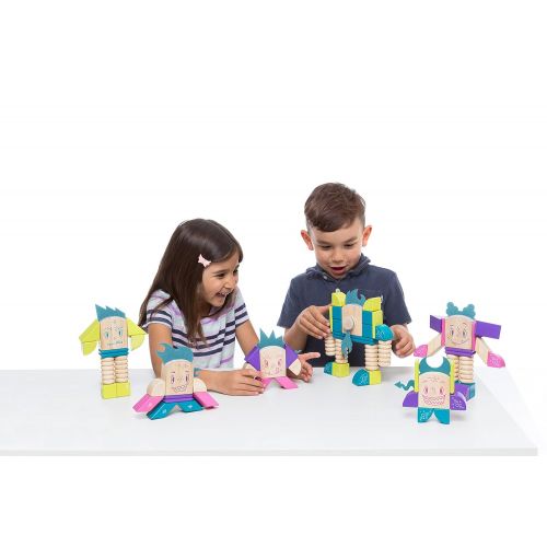  Tegu Zip Zap Magnetic Wooden Block Set