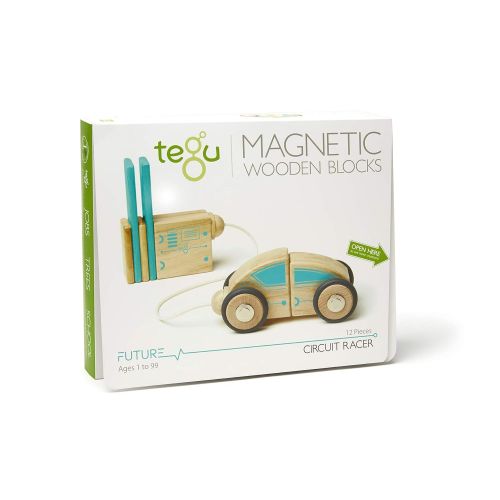  Tegu Circuit Racer Magnetic Wooden Block Set