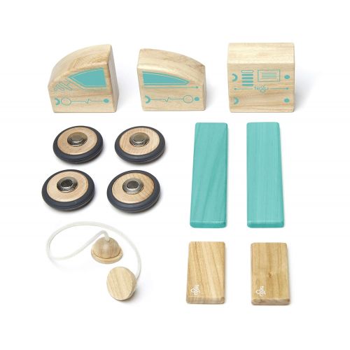  Tegu Circuit Racer Magnetic Wooden Block Set