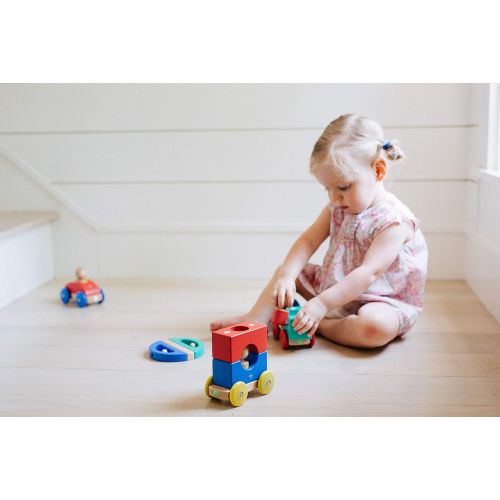  Tegu Swivel Bug Magnetic Building Block Set, Teal & Blue Big Top