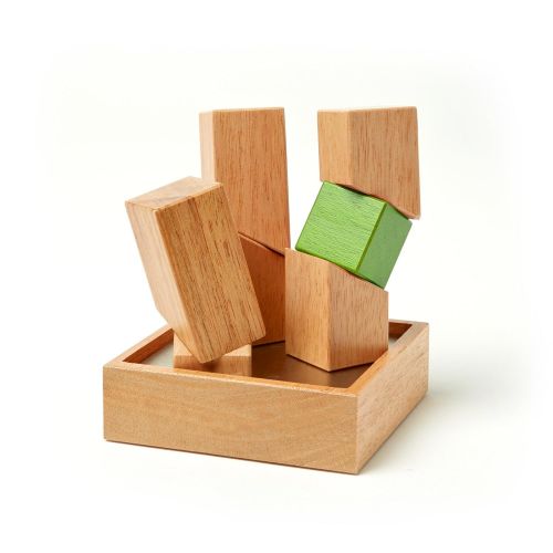  8 Piece Tegu Asterisk Magnetic Wooden Block Set, Mahogany