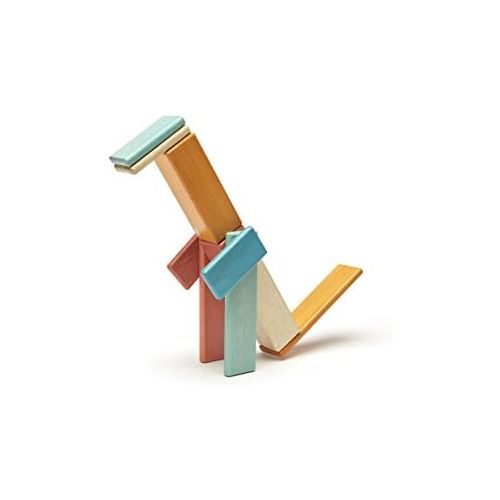  [아마존베스트]14 Piece Tegu Magnetic Wooden Block Set, Sunset