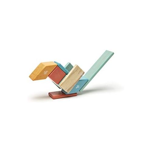  [아마존베스트]14 Piece Tegu Magnetic Wooden Block Set, Sunset