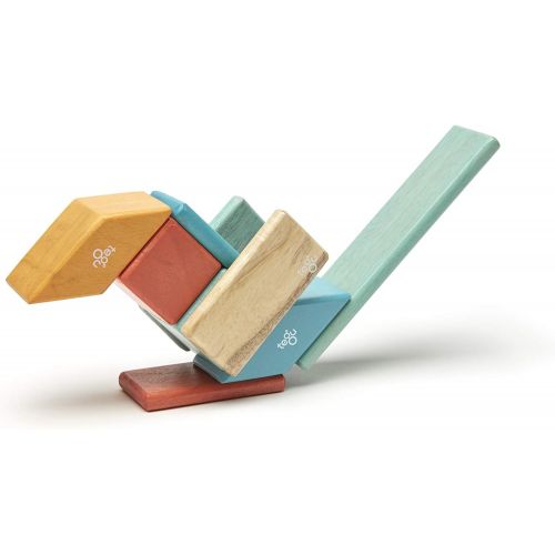  [아마존베스트]14 Piece Tegu Magnetic Wooden Block Set, Sunset