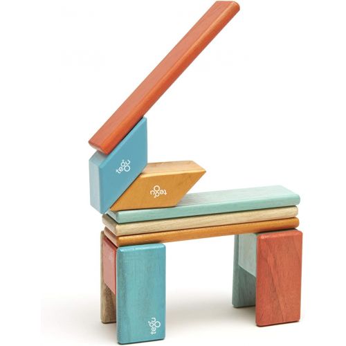  [아마존베스트]14 Piece Tegu Magnetic Wooden Block Set, Sunset