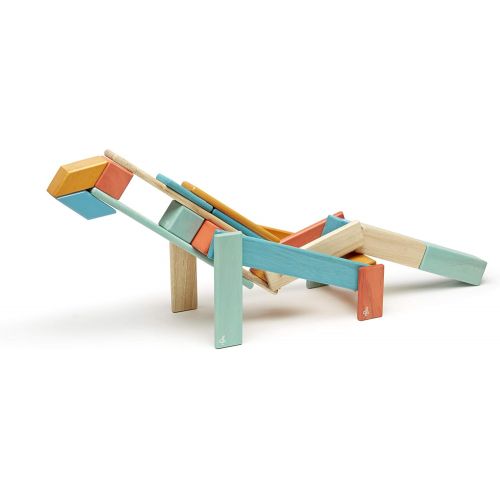  24 Piece Tegu Magnetic Wooden Block Set, Sunset