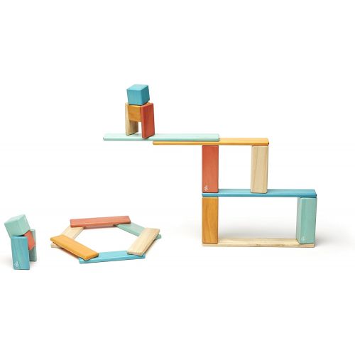  24 Piece Tegu Magnetic Wooden Block Set, Sunset