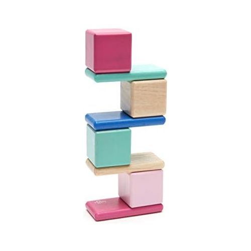  8 Piece Tegu Pocket Pouch Magnetic Wooden Block Set, Jungle