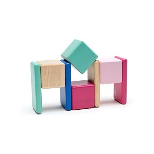  8 Piece Tegu Pocket Pouch Magnetic Wooden Block Set, Jungle