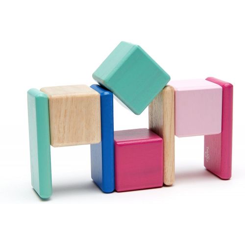  8 Piece Tegu Pocket Pouch Magnetic Wooden Block Set, Jungle