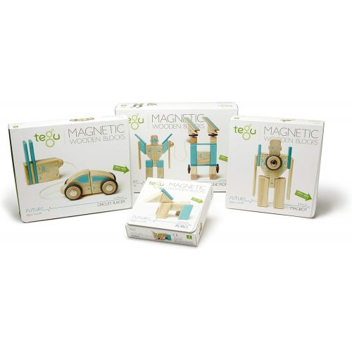  Tegu Robo Magnetic Wooden Block Set