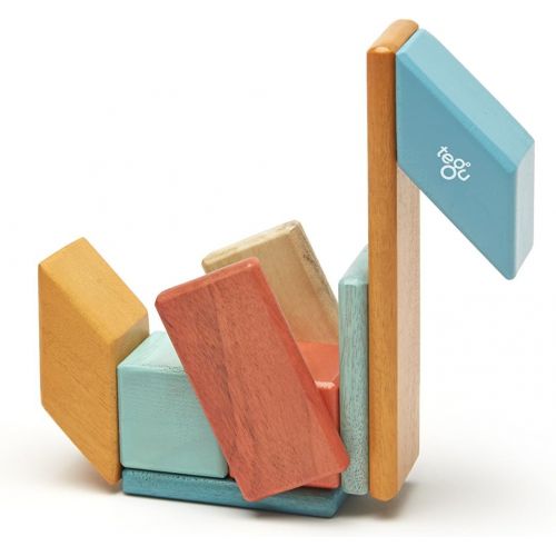  14 Piece Tegu Magnetic Wooden Block Set, Sunset