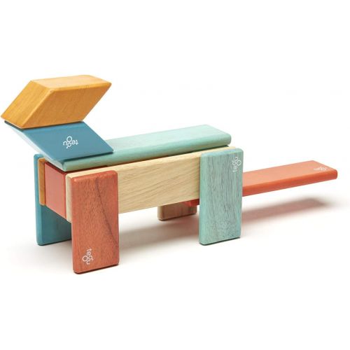  14 Piece Tegu Magnetic Wooden Block Set, Sunset