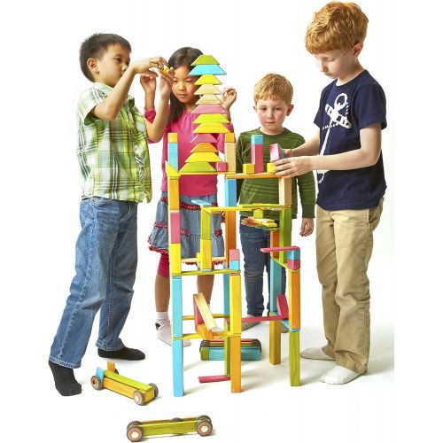  [무료배송]테구 자석 나무 블록세트 90피스 90 Piece Tegu Classroom Magnetic Wooden Block Set, Tints